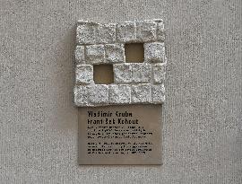 memorial plaque to Vladimir Kruba, Frantisek Kohout, victim of Czechoslovak armed forces in August 1969, Brno