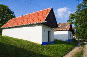 Stara Hora and Kojiny at Vlcnov, traditional wine cellars