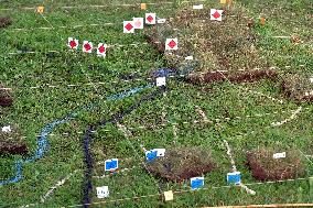 Joint Fires 2019, military exercise, improvised battlefield relief map