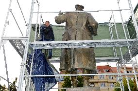 Jiri Cernohorsky, Konev's monument in Prague to be veiled, statue of Soviet Marshal Ivan Konev, protest, unveiling