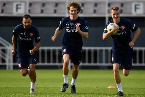 Josef Husbauer, Alex Kral, Jakub Jankto, training