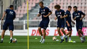 Jan Boril, Tomas Soucek, Alex Kral, Josef Husbauer, Lukas Masopust, training