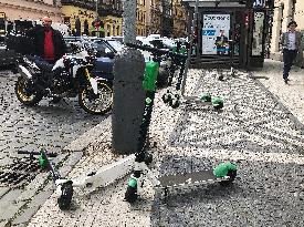 traffic, bikesharing, Prague