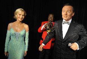 wax figure of Helena Vondrackova, Louis Armstrong, Karel Gott
