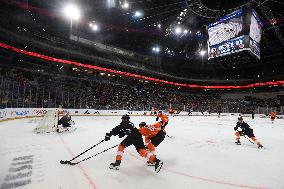 training session of NHL's team Philadelphia Flyers