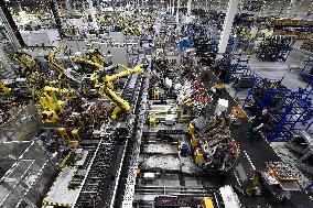 Production assembly line, hall, the millionth car type TUSCON, plant Hyundai Nosovice