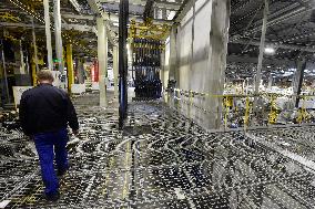 Production assembly line, hall, the millionth car type TUSCON, plant Hyundai Nosovice