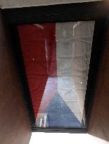 Jan Palach Memorial, Czech flag that covered Palach's body