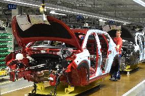 Production assembly line, hall, the millionth car type TUSCON, plant Hyundai Nosovice