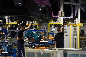 Production assembly line, hall, the millionth car type TUSCON, plant Hyundai Nosovice