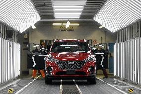 Production assembly line, hall, the millionth car type TUSCON, plant Hyundai Nosovice