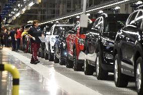 Production assembly line, hall, the millionth car type TUSCON, plant Hyundai Nosovice