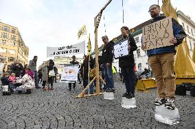 Demonstration of Extinction Rebellion in Prague