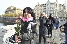 public ceremony to pay last respects to Karel Gott, Zofin Palace, fans, visitors, waiting