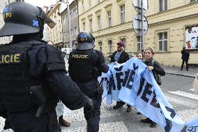 Demonstration of Extinction Rebellion in Prague