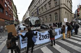 Demonstration of Extinction Rebellion in Prague