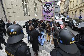 Demonstration of Extinction Rebellion in Prague