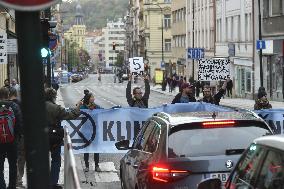 Demonstration of Extinction Rebellion in Prague