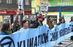 Demonstration of Extinction Rebellion in Prague