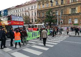 Demonstration of Extinction Rebellion in Prague