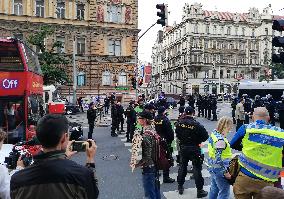 Demonstration of Extinction Rebellion in Prague