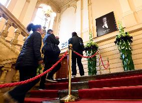 public ceremony to pay last respects to Karel Gott, Zofin Palace