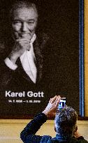 public ceremony to pay last respects to Karel Gott, Zofin Palace