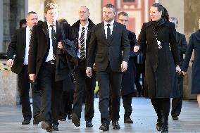 Peter Pellegrini, mourning ceremony, Karel Gott, Prague Castle