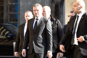 Peter Pellegrini, mourning ceremony, Karel Gott, Prague Castle