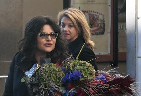 Ilona Csakova, Sabina Laurinova, mourning ceremony, Karel Gott, Prague Castle