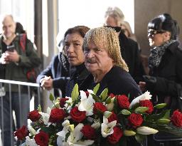 Karel Vagner, Katina Papadopulos, mourning ceremony, Karel Gott, Prague Castle