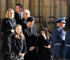 Lucie Kovarikova, Nelly Sofie Gottova, Dominika Gottova, Ivana Gottova, Charlotte Ella Gottova, mourning ceremony, Karel Gott, St Vitus Cathedral, Prague Castle