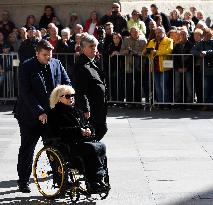 Marika Gombitova, mourning ceremony, Karel Gott, Prague Castle
