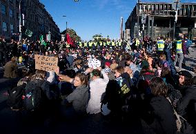 Demonstration of Extinction Rebellion in Prague, Wenceslas Square