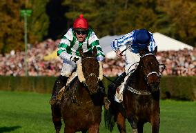 Theophilos with jockey Josef Bartos, Stretton with jockey Thomas Garner