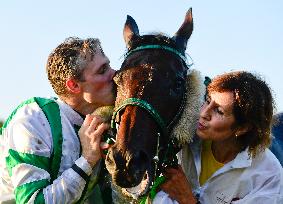 Theophilos with jockey Josef Bartos, Pavla Vanova