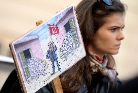 Czech Kurds, demonstration, U.S. embassy Prague