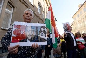 Czech Kurds, demonstration, U.S. embassy Prague