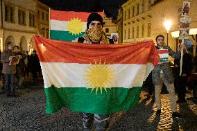 Kurds Protest Prague