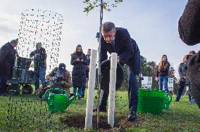 Andrej Babis, oak tree planting