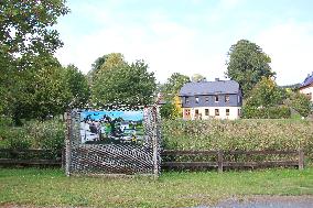 German village Modlareuth, Little Berlin, Iron Curtain, border