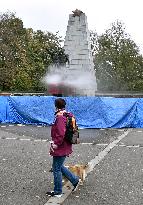 specialized company began to clean the Red Army Memorial in Ostrava