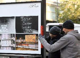 Moments of the Velvet Revolution photographic exhibition, Petr Mlch