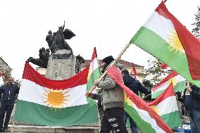 another protest against Turkish invasion of Syria held in Prague
