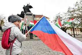 another protest against Turkish invasion of Syria held in Prague