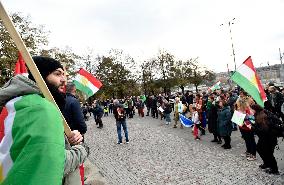 another protest against Turkish invasion of Syria held in Prague