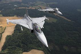 Fighter plane JAS-39C Gripen