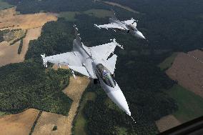 Fighter plane JAS-39C Gripen