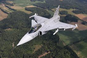 Fighter plane JAS-39C Gripen