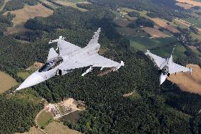 Fighter plane JAS-39C Gripen